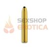 Vibrador rigido dorado con velocidades variables
